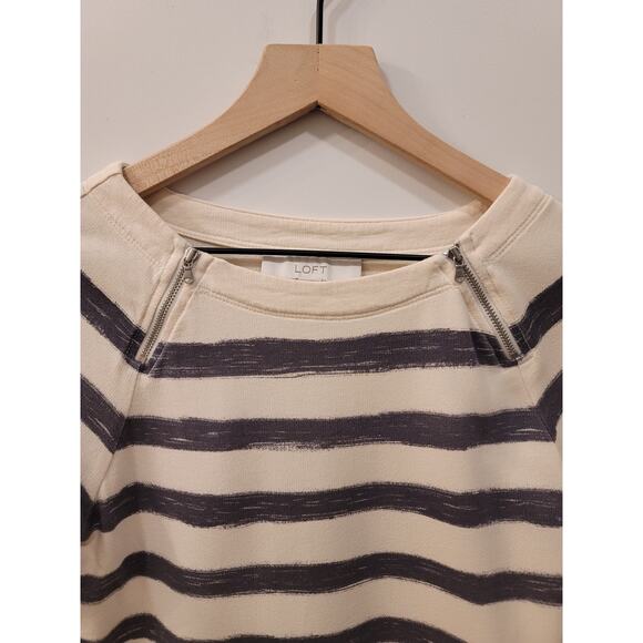 Loft Striped Sweatshirt Dress - Picture 5 of 8